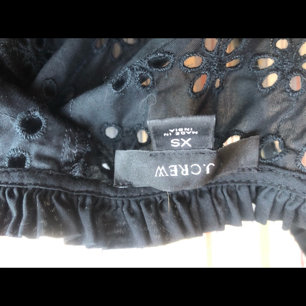 J. Crew black eyelet blouse AL603 - Picture 6 of 6